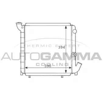 Radiateur, refroidissement du moteur AUTOGAMMA 100826