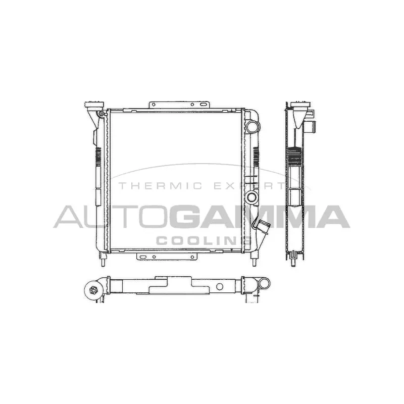 Radiateur, refroidissement du moteur AUTOGAMMA 100831