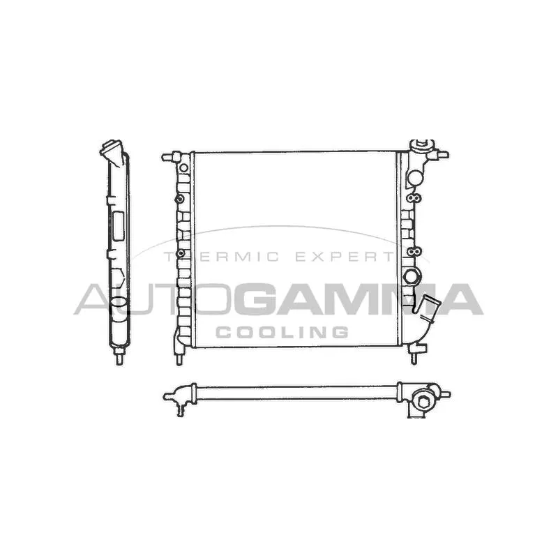 Radiateur, refroidissement du moteur AUTOGAMMA 100848