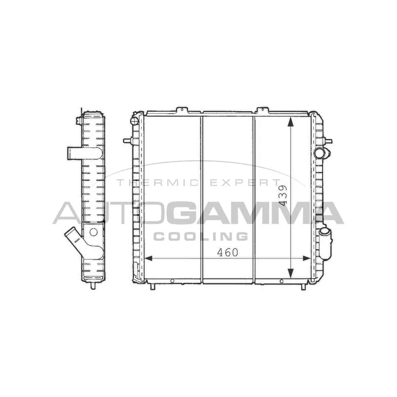 Radiateur, refroidissement du moteur AUTOGAMMA 100895
