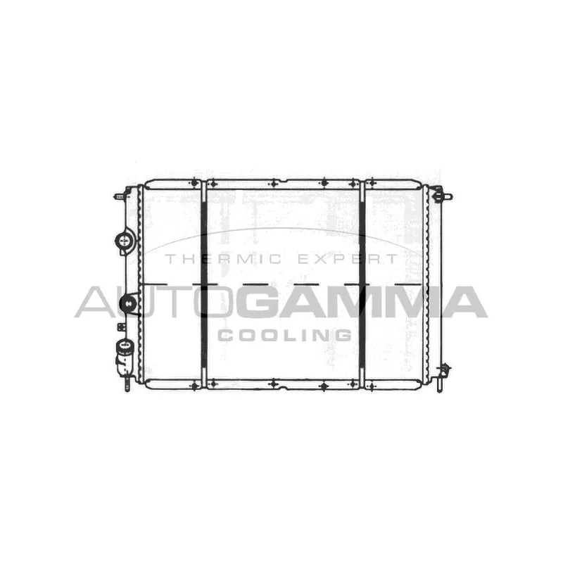 Radiateur, refroidissement du moteur AUTOGAMMA 100905
