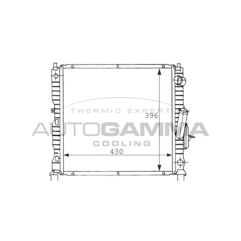 Radiateur, refroidissement du moteur AUTOGAMMA 100918
