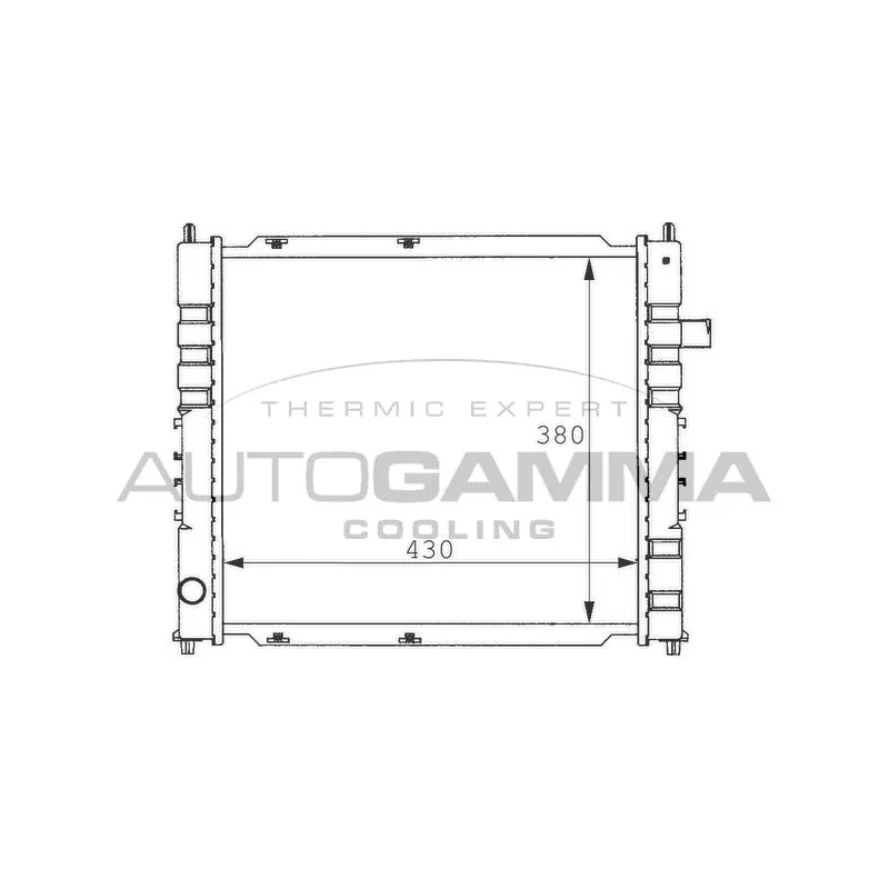 Radiateur, refroidissement du moteur AUTOGAMMA 100924