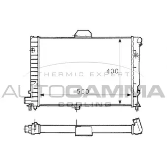Radiateur, refroidissement du moteur AUTOGAMMA 100942