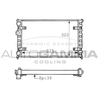 Radiateur, refroidissement du moteur AUTOGAMMA