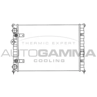 Radiateur, refroidissement du moteur AUTOGAMMA 100956