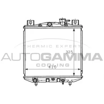 Radiateur, refroidissement du moteur AUTOGAMMA 100969