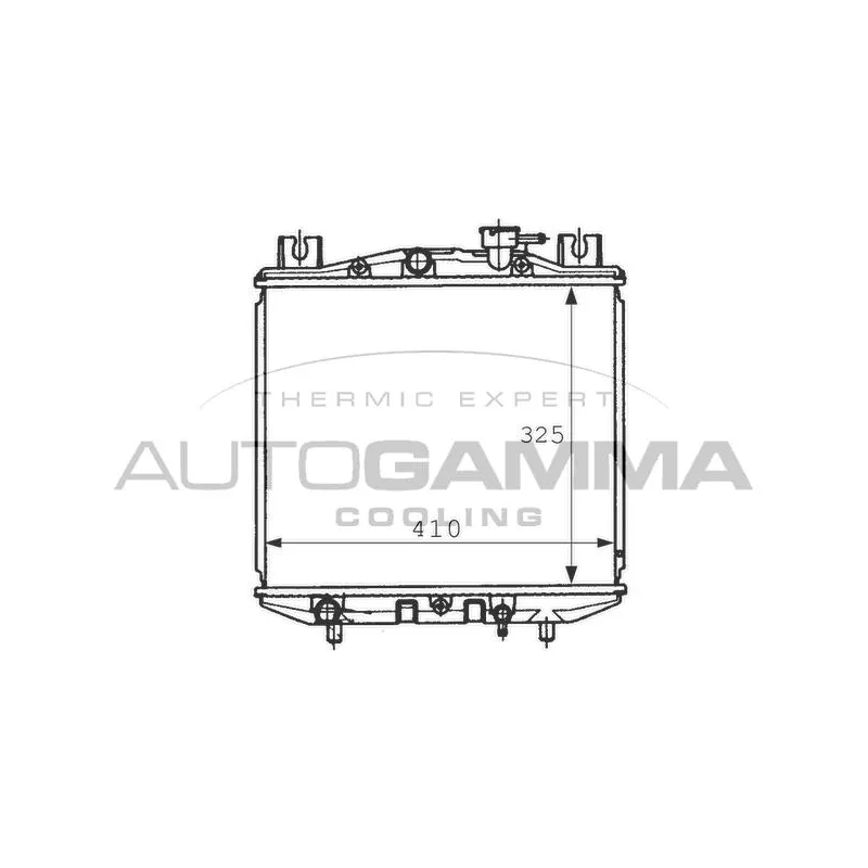 Radiateur, refroidissement du moteur AUTOGAMMA 100969