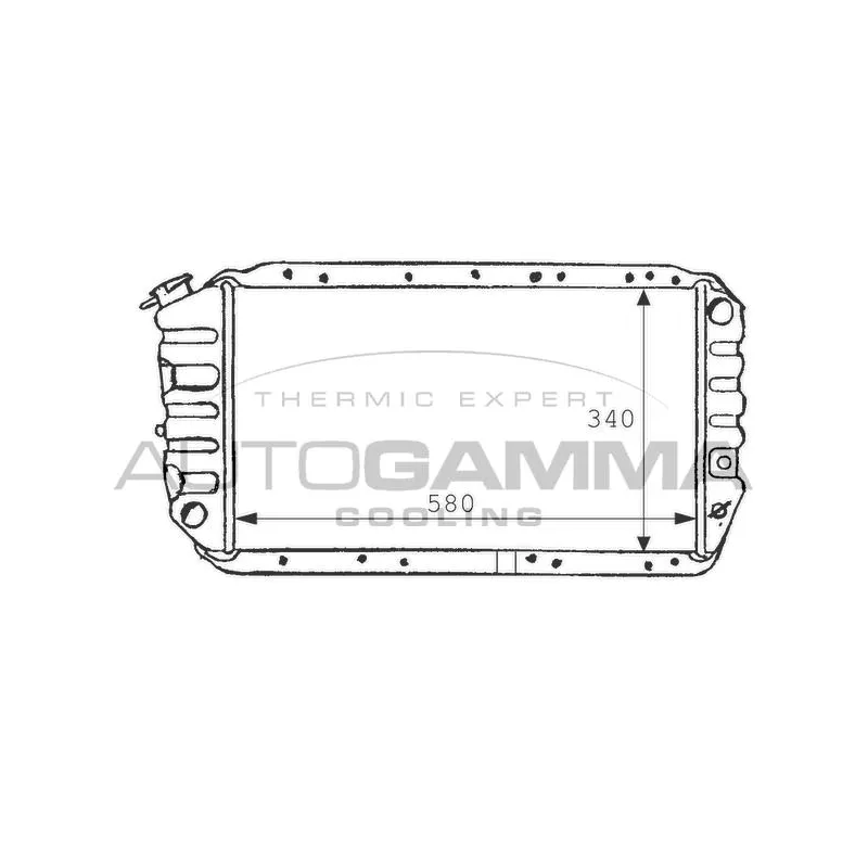 Radiateur, refroidissement du moteur AUTOGAMMA 100970