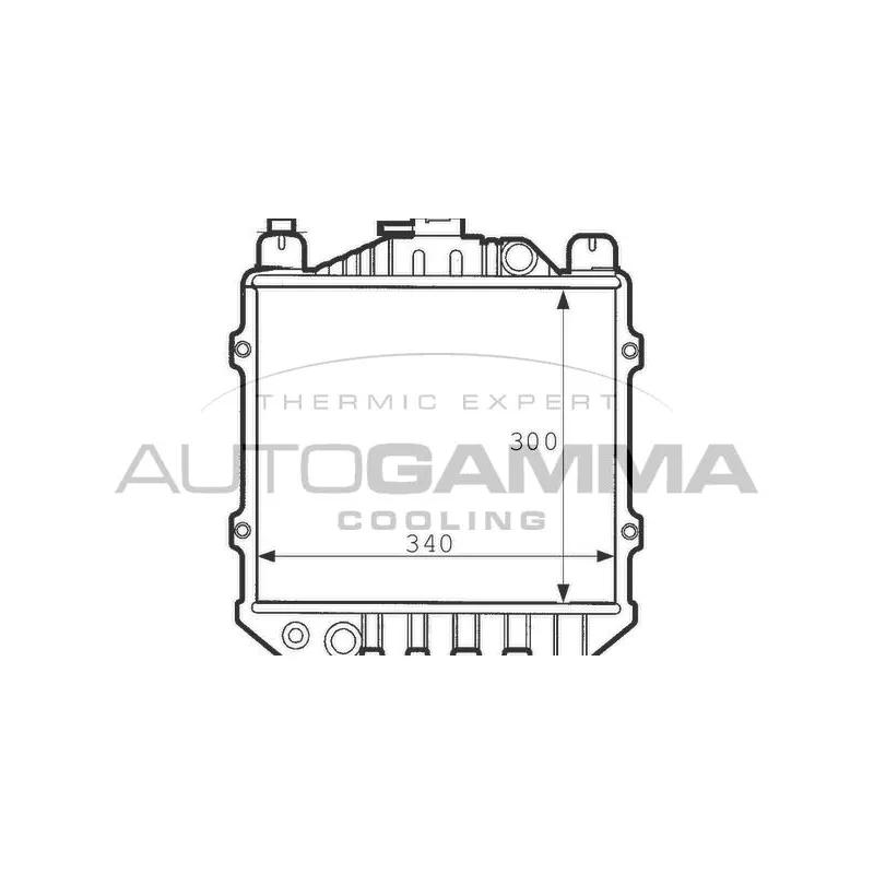 Radiateur, refroidissement du moteur AUTOGAMMA 100977