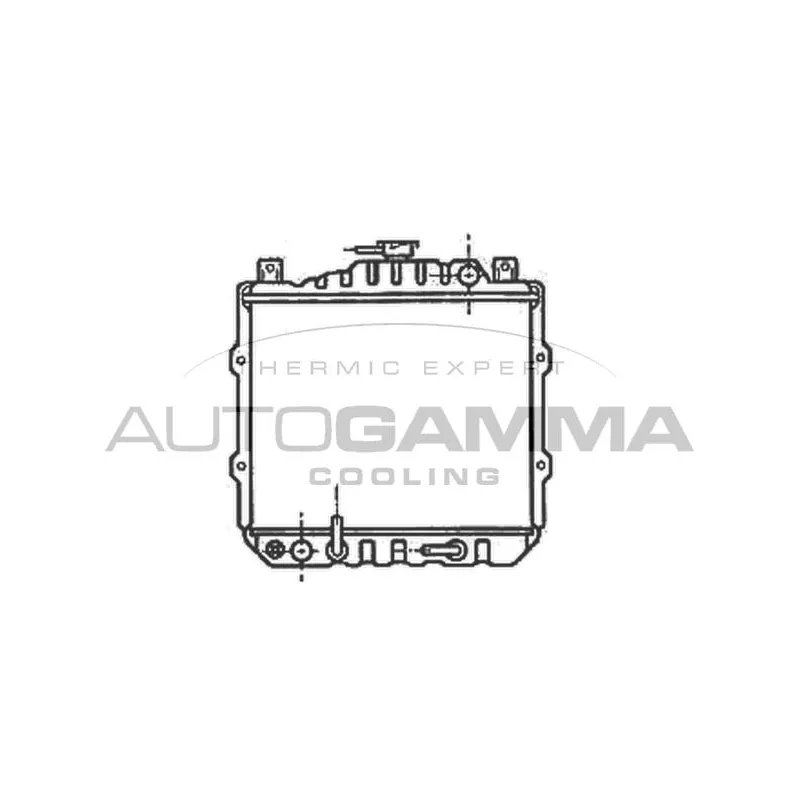 Radiateur, refroidissement du moteur AUTOGAMMA 100978