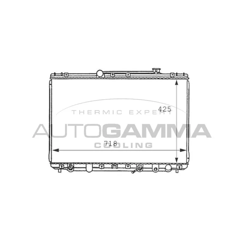 Radiateur, refroidissement du moteur AUTOGAMMA 100992