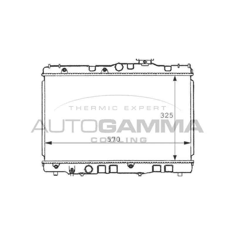 Radiateur, refroidissement du moteur AUTOGAMMA 100997