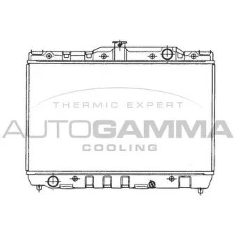 Radiateur, refroidissement du moteur AUTOGAMMA 101001