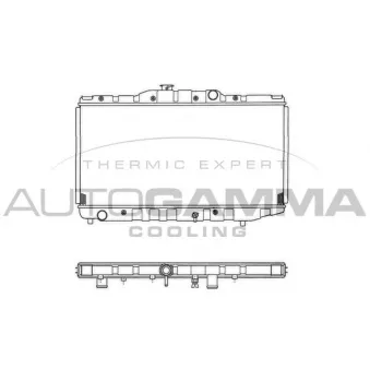 Radiateur, refroidissement du moteur AUTOGAMMA 101008