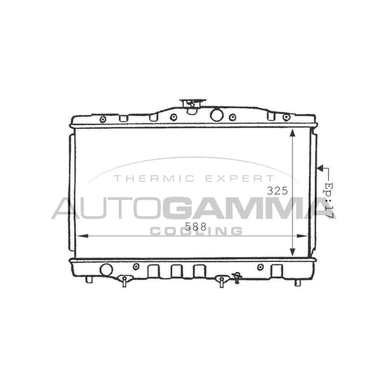 Radiateur, refroidissement du moteur AUTOGAMMA 101015