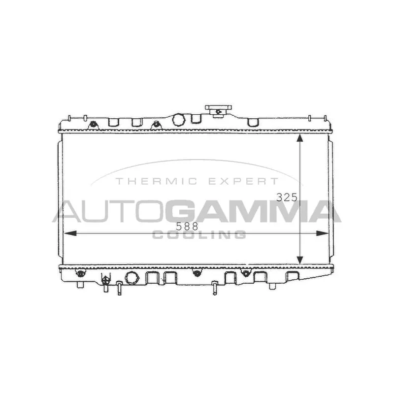 Radiateur, refroidissement du moteur AUTOGAMMA 101017
