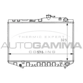 Radiateur, refroidissement du moteur AUTOGAMMA 101018