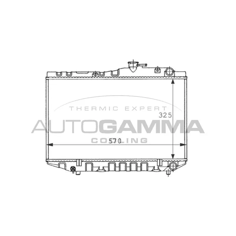 Radiateur, refroidissement du moteur AUTOGAMMA 101018