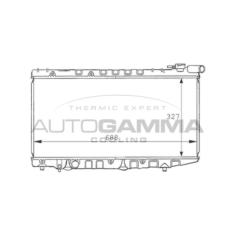 Radiateur, refroidissement du moteur AUTOGAMMA 101019