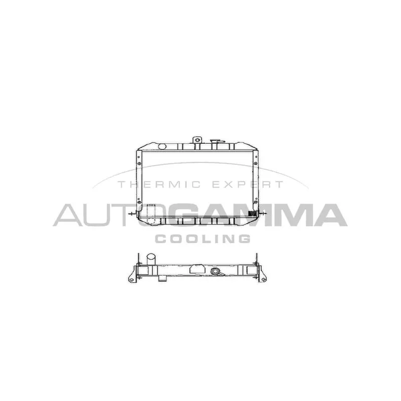 Radiateur, refroidissement du moteur AUTOGAMMA 101022