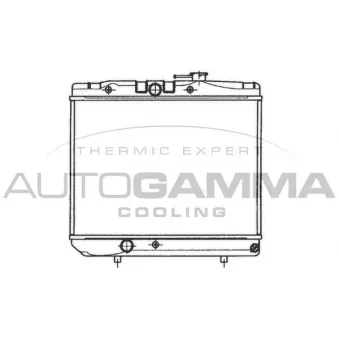 Radiateur, refroidissement du moteur AUTOGAMMA 101029