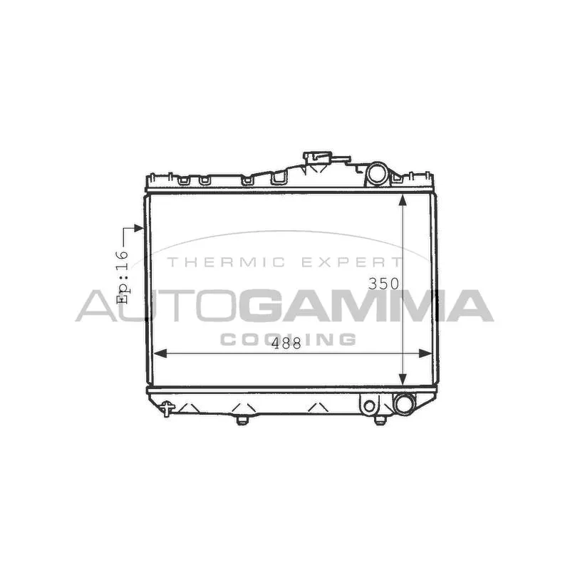 Radiateur, refroidissement du moteur AUTOGAMMA 101033