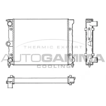 Radiateur, refroidissement du moteur AUTOGAMMA 101041
