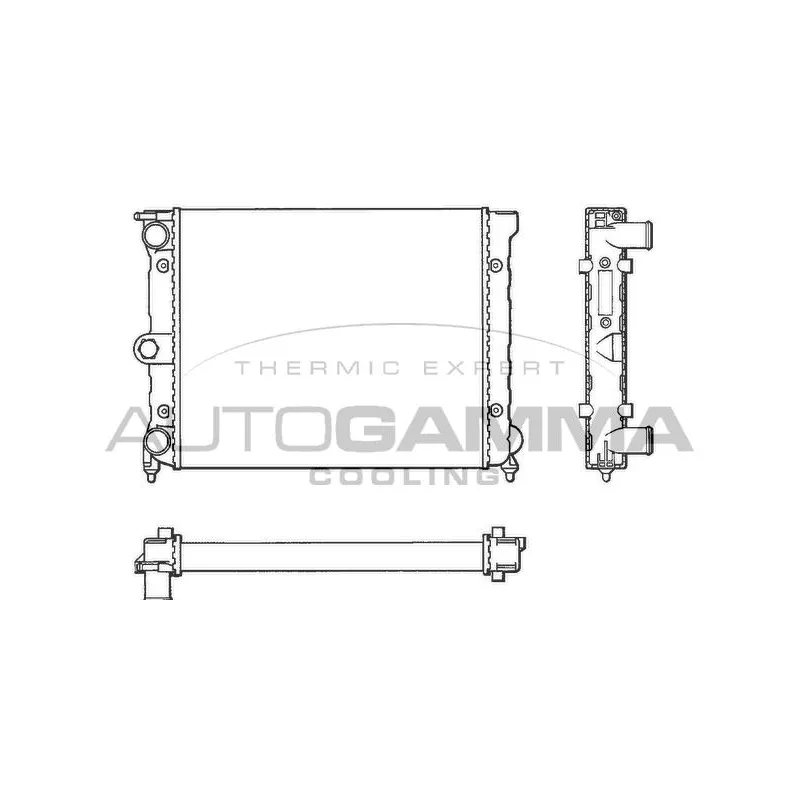 Radiateur, refroidissement du moteur AUTOGAMMA 101041