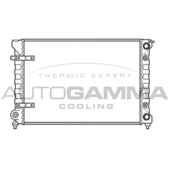 Radiateur, refroidissement du moteur AUTOGAMMA 101052