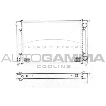 Radiateur, refroidissement du moteur AUTOGAMMA 101054