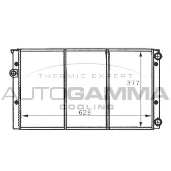 Radiateur, refroidissement du moteur AUTOGAMMA 101057