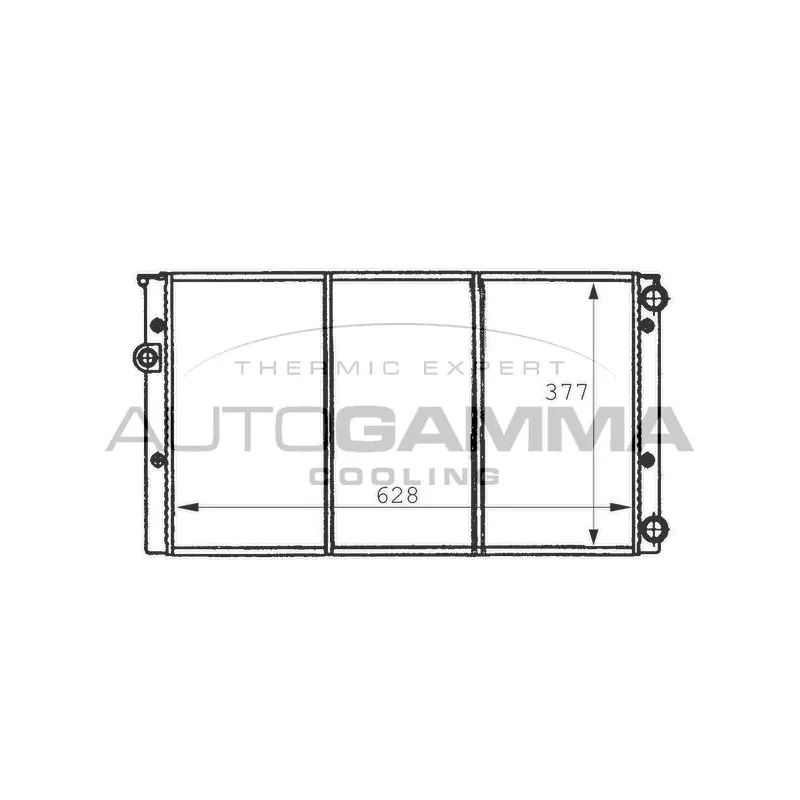 Radiateur, refroidissement du moteur AUTOGAMMA 101057