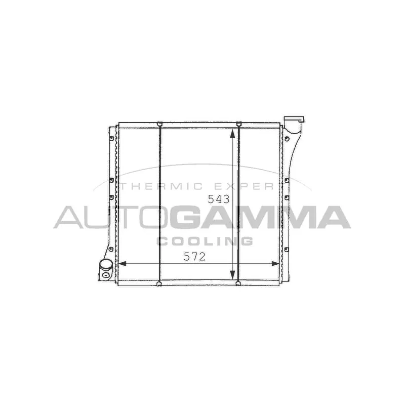 Radiateur, refroidissement du moteur AUTOGAMMA 101063