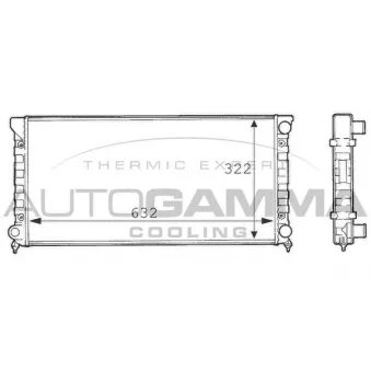 Radiateur, refroidissement du moteur AUTOGAMMA 101072
