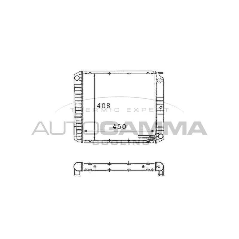 Radiateur, refroidissement du moteur AUTOGAMMA 101091