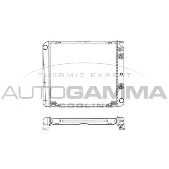 Radiateur, refroidissement du moteur AUTOGAMMA 101093
