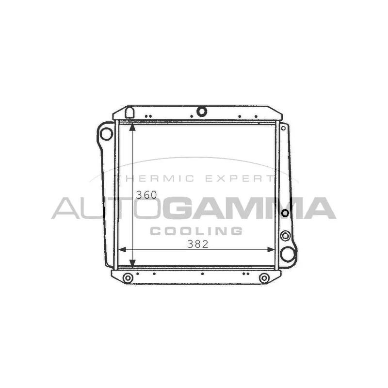 Radiateur, refroidissement du moteur AUTOGAMMA 101101