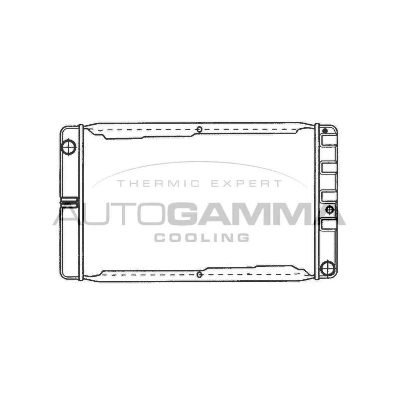Radiateur, refroidissement du moteur AUTOGAMMA 101104