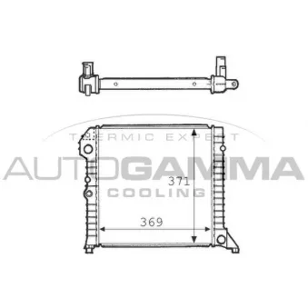 Radiateur, refroidissement du moteur AUTOGAMMA 101105