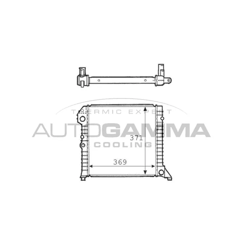 Radiateur, refroidissement du moteur AUTOGAMMA 101105