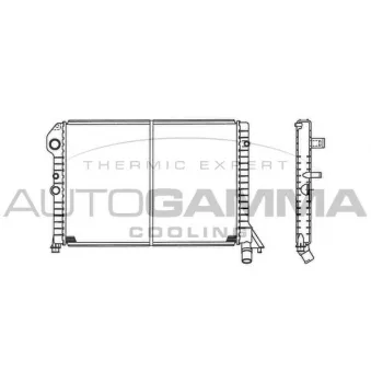 Radiateur, refroidissement du moteur AUTOGAMMA 101107