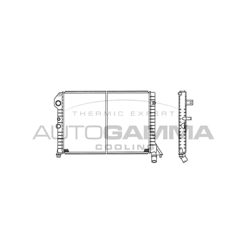 Radiateur, refroidissement du moteur AUTOGAMMA 101107