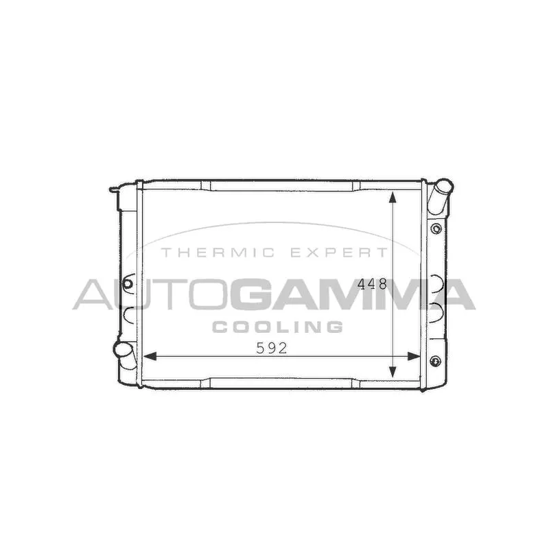 Radiateur, refroidissement du moteur AUTOGAMMA 101114