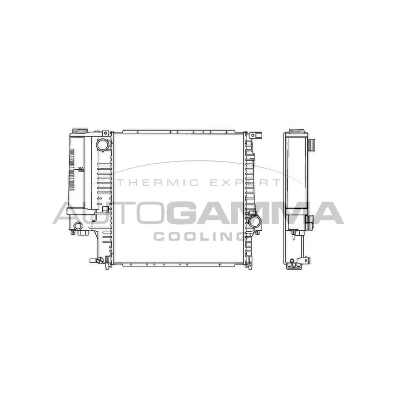 Radiateur, refroidissement du moteur AUTOGAMMA 101120