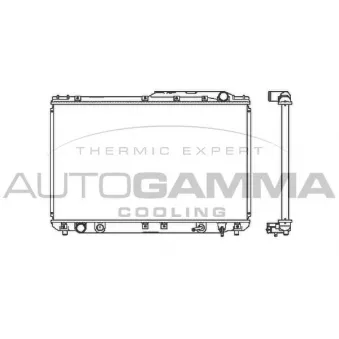 Radiateur, refroidissement du moteur AUTOGAMMA 101136