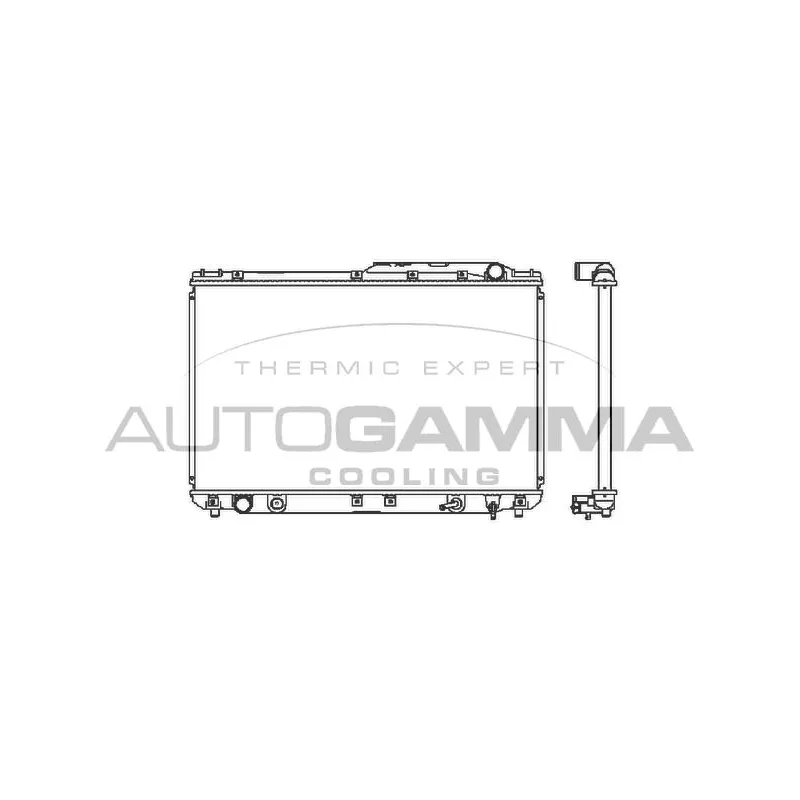 Radiateur, refroidissement du moteur AUTOGAMMA 101136
