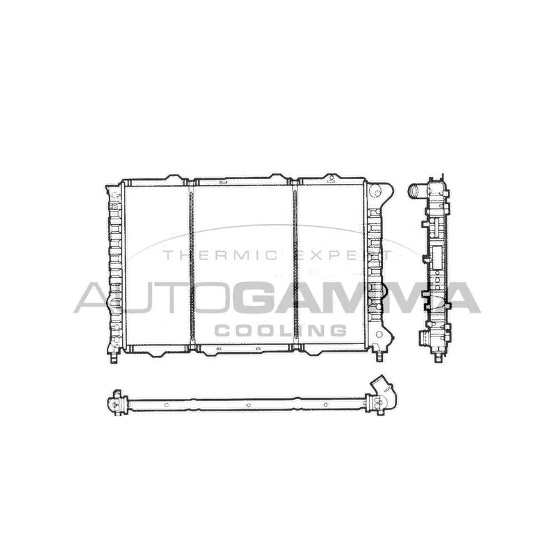 Radiateur, refroidissement du moteur AUTOGAMMA 101144