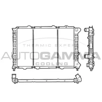 Radiateur, refroidissement du moteur AUTOGAMMA 101146