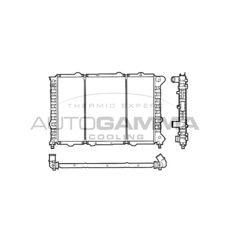 Radiateur, refroidissement du moteur AUTOGAMMA 101146
